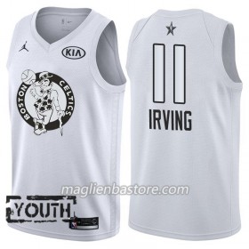 Maglia NBA Boston Celtics Kyrie Irving 11 2018 All-Star Jordan Brand Bianco Swingman - Bambino